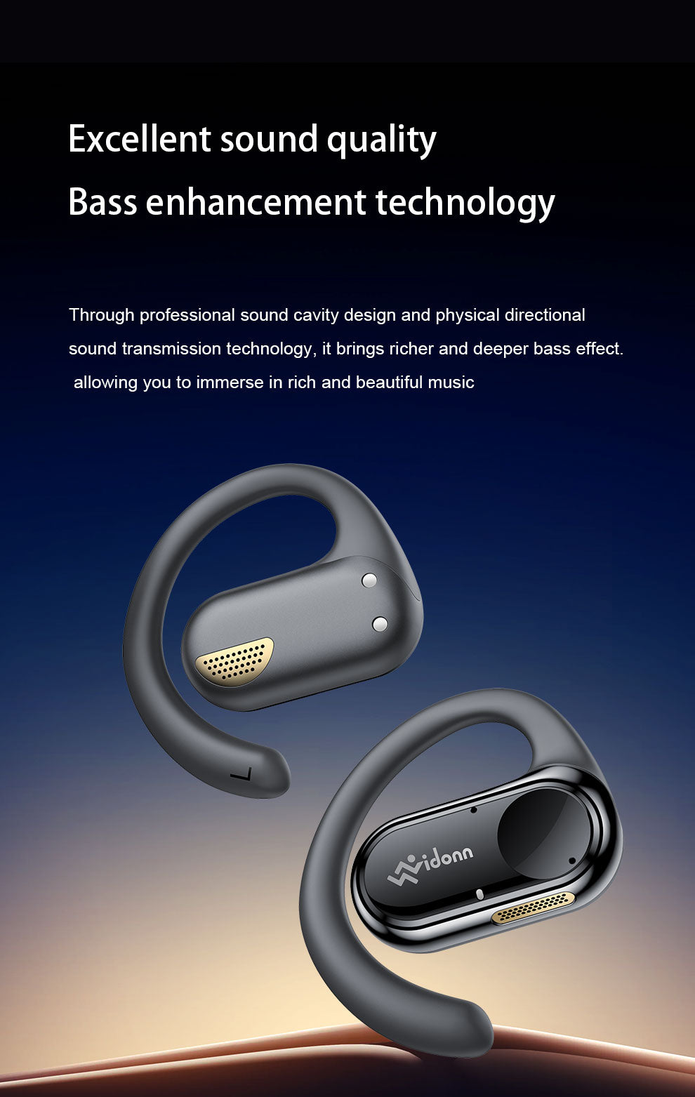 Vidonn T3 Open-Ear Wireless Sports Headphones