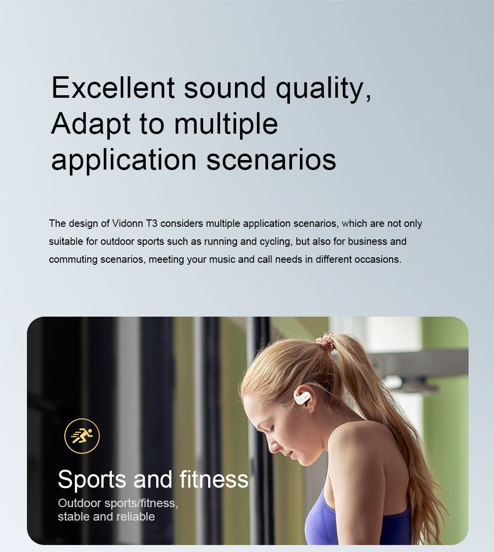 Vidonn T3 Open-Ear Wireless Sports Headphones